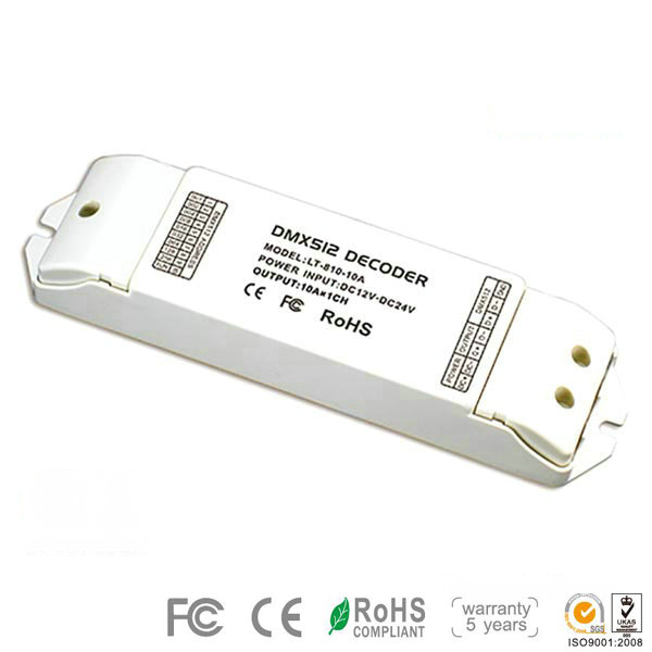 LT-810-10A, 1CH CV DMX512 Decoder, High-end Led lamps DMX512 Decoder for Led Light Bulbs at Home, 5 Warranty LT-810-10A, 1CH CV DMX512 Decoder, High-end Led lamps DMX512 Decoder for Led Light Bulbs at Home, 5 Warranty